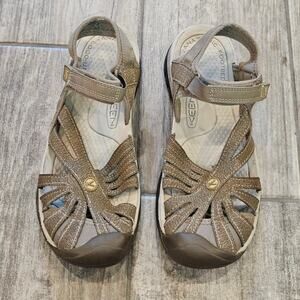 Keen Rose Sandals Women’s 10.5 Gray Water Hiking Sport Strap Outdoor Trail